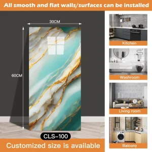 DIY Peel Stick Waterproof PVC Wall Panels Stripes Plaid Pattern Modern Design Kitchen Bedroom Living Room Home Decor 5 Year