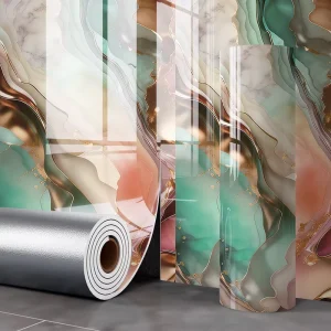 DUUEIHHUER Modern Damask Pattern Geometric Waterproof Wallpaper for Apartment Application