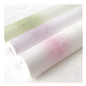 Dandelion Flower Non-Woven Wallpaper Geometric Country Plant Pink Wallpaper for Living Room Bedroom Interior Hotel Wall