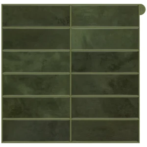 Dark Green Premium Modern Geometric Waterproof Anti-Static Kitchen & Bathroom Tile Stickers Peel Stick Wall Tiles for Apartment