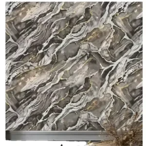 Decorative 3D Self Adhesive Modern Waterproof PVC Wallpaper for Bedroom Household Use