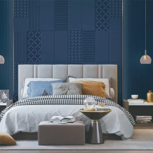 Decorative 3D Soft Fabric Wallpaper 3D Texture Foam Velvet Sound Absorbing Fabric Covered Wallpaper Wall Covering