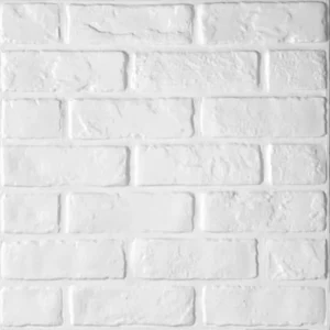 Decorative 3D Wall Panels in Diamond Design Matt White Wallpaper Mural Tile Panel Mold Room Decor