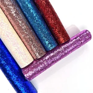 Decorative Bag Shoes Vinyl Gloss Metal Hexagon Shimmering Artificial Level 3 Chunky Glitter Leather Fabric