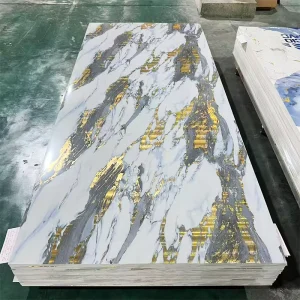 Decorative Wall Panels Pvc Marble Sheet Simulate Marble Wall Panel 8mm Pvc Wallpaper UV Wall Panels