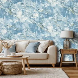 Deep Embossed Fabric Abstract Wall Sticker Waterproof Wallpaper Rolls Luxury Wallpaper for Interiors