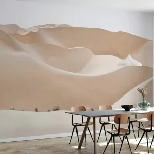Desert Landscape Photography Mural Xinjiang Style Gobi Beach Living Room Decor Peel and Stick Modern Wallpaper