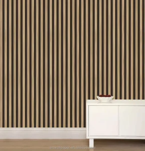 Design Innovative Wallcovering Wallpaper 3D PVC Self Adhesive Wall Panel Wooden Wallpaper for India Nepal Market