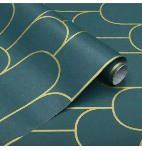 Designer Modern Commercial Home Use Sound-Absorbing Waterproof Floral Pattern Self-Adhesive PVC Vinyl Wall Paper Household