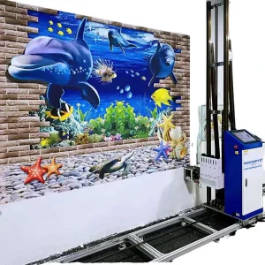 Digital CMYKW for Inkjet Printer UV Ink Portable Double DX10 Head Vertical 3D Wall Decals Painting Machine
