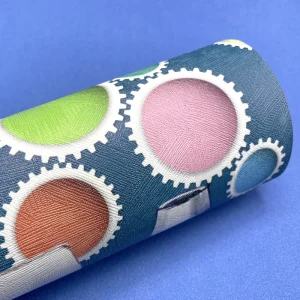 Digital Printable PVC Wallpaper Various Embossed Texture Compatible Multi Ink Eco-solvent UV Ink Latex