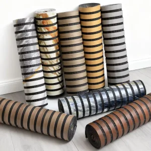 Domoora Self-Adhesive Fluted Wall Panel Soundproof Striped Wall Sticker for Home Office Decor