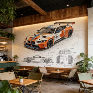 Durable Automotive Wall Covering Waterproof Damask UV Resistant Breathable Nonwoven Fabric Car Renovation Cloth 1 Year Warranty
