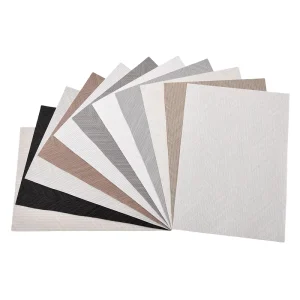 Durable PVC Vinyl Wallpaper Fireproof Moisture Resistant Woven Texture Easy Clean Wall Covering for Bedroom Living Room