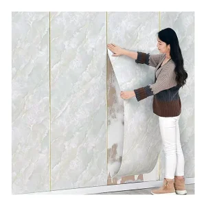 Durable Waterproof Peel and Stick Foam Marble Pattern Wallpaper PVC Custom Roll Wall Sticker Home Decor for Kids