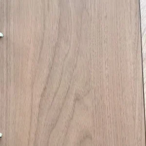 ENF Natural Walnut Wood Look Finish PVC Wall Panel Waterproof Impact-Resistant for Contemporary Mid-Century Modern Designs