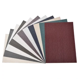 Easy Clean Modern Vinyl PVC Fireproof Waterproof Moisture Proof Wallpaper Subtle Woven Texture for Household Bedroom