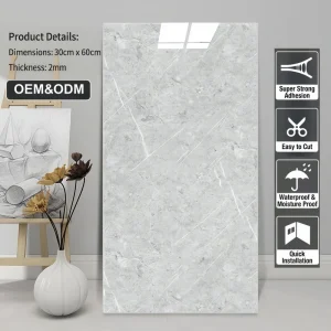 Easy Install Peel Stick Vinyl PVC Waterproof Modern Design Decorative Wall Panels Stripes Plaid More 5-Year Bedroom Hotel