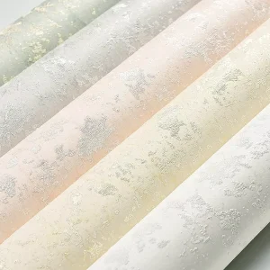 Easy Install Self Adhesive 3D Embossed Non Woven Moisture Proof Mould Proof Wall Paper Peel Stick Light Entertainment Household