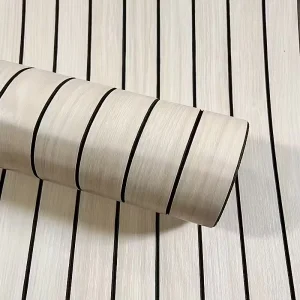 Easy to Apply Peel and Stick 3D Wallpaper with a Wood Grain Pattern for Home Decoration and Works Well on Ceilings