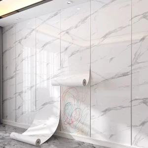 Easy-to-Apply Self-adhesive PVC Wallpaper Peel Stick for Quick Damage-Free Room Makeovers Kitchen Bathroom Modern Waterproof