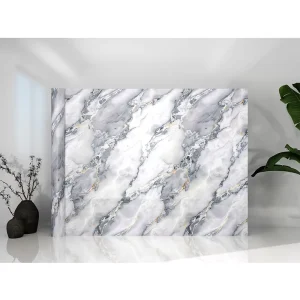 Easy to Install 1.2x3m Marble Look Wall Stickers IXPE Self Adhesive Waterproof Wallpaper Rolls for Bathroom Kitchen