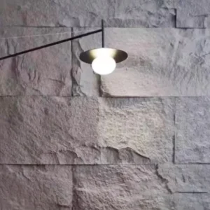 Eco Friendly PVC Plastic Waterproof Anti static Wall Panels for Living Room Bedroom Gym Hospital School Faux Stone Wall Panels
