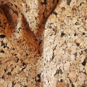 Eco Friendly Portuguese Vegan Recycle Cork Leather Wallet Bag Wallpaper PU Embossed Sofa Garments Home Textiles Decorative