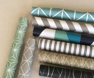 Eco Friendly Self Adhesive Wall Coating Embossed Print PVC Wallpapers for Home