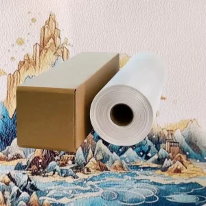 Eco Solvent Printable Nonwoven Waterproof Wallpaper Roll Photography Background Living Room School