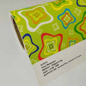 Eco Solvent Printable Vinyl Non Woven Wallpaper Rolls for Home Decorative