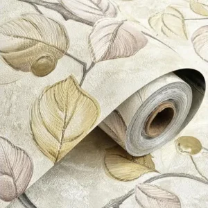 Eco friendly Floral Pattern Self Adhesive 3D Embossed PVC Wallpaper for Home Decoration Wall Renovation Interior Decor