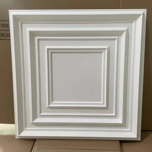 Eco-friendly PVC Wallpaper Easy to Install Gold Diamond Design PVC Interior Wall Panel 3D Board