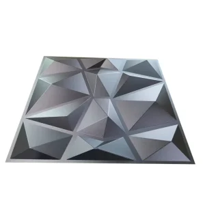 Eco friendly Pvc Wallpaper Easy to Install Gold Diamond Design Pvc Interior 3d Wall Panel board