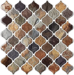 Eco friendly Waterproof 3D Marble Self Adhesive Wall Tiles Stick on Tiles for Kitchen & Bathroom