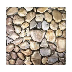 Eco-safe Self-adhesive Stone Tile-look 3D Colorful Wall Panel Wallpaper Home Deco Special Material
