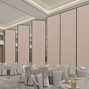 Electric High Operable Wall Removable Acoustic Foldable Partition Wall With Doors Dividing Room Partition Wall for Hotel Hall