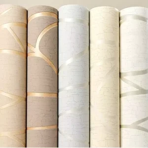 Elegant Beige Modern Wallpaper Non Woven Home Decoration Wall Paper
