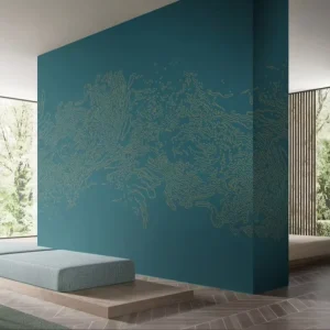 Elegant Minimalist Gold Line Texture Wall Paper Abstract Pattern Mural for Bedroom Living Room Hotel Interior Home Wall Decor