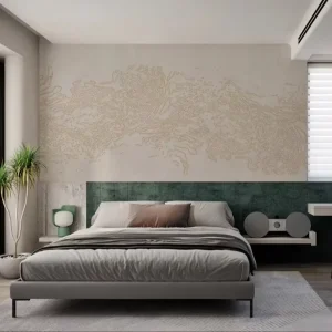 Elegant Minimalist Striped Texture Waterproof Embossed Wall Paper Abstract Pattern Mural Bedroom Living Room Hotel Interior Home