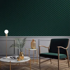 Elegant Modern Geometry Pattern Non Woven Anti static Moisture proof Wallpaper for Bedroom Living Room Hotel Hospital Villa