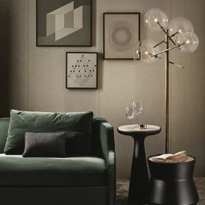 Elegant Modern Waterproof Anti-static Non Woven Wallpaper Scratch Resistant for Living Room Bedroom Hospital Interior 1 Year