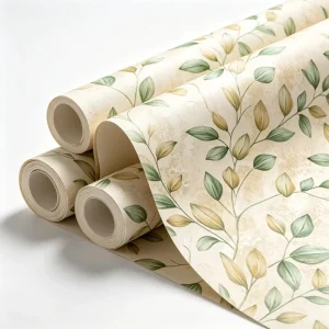 Elegant Small Floral Wallpaper for Girl Bedroom Wall Decoration Self Adhesive Peel and Stick Waterproof Vinyl Wall Paper