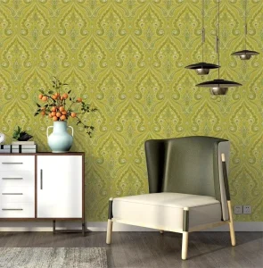 Embossed 3D Pattern Wall Fabric Luxury Hotel Grade Fabric Wall Cloth Wallpaper