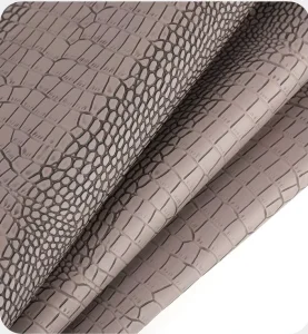 Embossed Crocodile Skin Synthetic Leather Wallpaper for Wall Covering Upholstery Cabinet