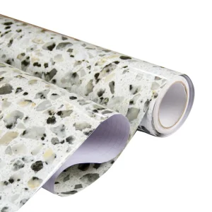 Embossed Durable PVC Marble Waterproof Mould-Proof Living Room Decorative Wallpaper