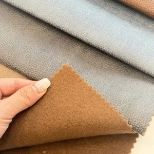 Embossed Floral Pattern Faux Synthetic Suede PU Leather Fabric for Sofa Wallpaper Desk Pad Chair Cover