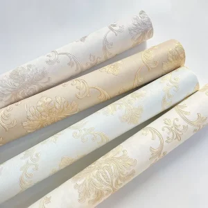 Embossed Geometric Metallic 3D Textured Non-Woven PVC Waterproof Mould Proof Moisture Proof Non-Pasted Wallpaper Roll Minimalist