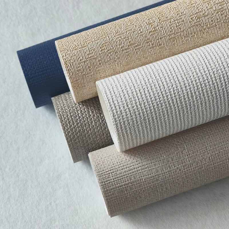 Embossed Washable Sturdy Durable Waterproof PVC Wallpaper for Hotel Decoration 20OZ Flame Retardant Fabric Vinyl Wallcovering