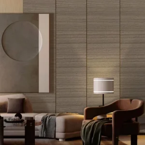 Engineered Wood Veneer Bamboo Charcoal Waterproof Modern Design Wall Panel with 3 Year Warranty